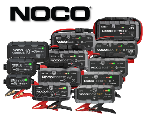 NOCO chargers! Compact, portable and easy to use.